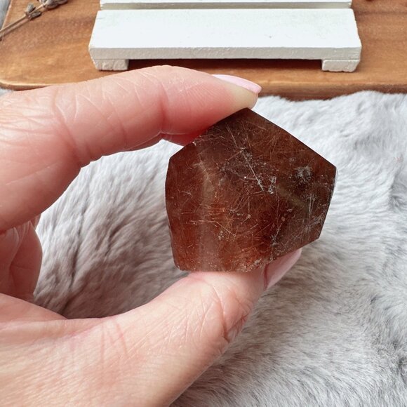 Gorgeous Small Rutilated Quartz Free Form | Rutilated Quartz Gusher - Picture 10 of 11